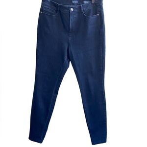 𝅺j Jill Denim Premium Flex High Rise Jeffings Size 12 Dark Wash